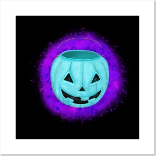 Teal Pumpkin Pail Posters and Art